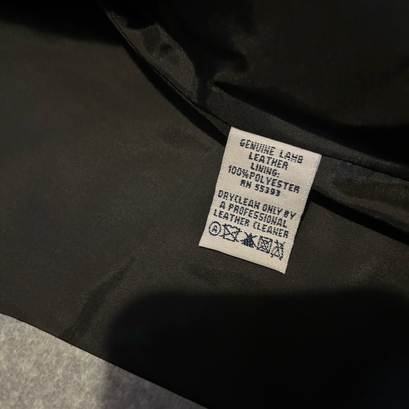 VINTAGE 90’s GENUINE LAMB LEATHER JACKET! - Picture 5 of 8